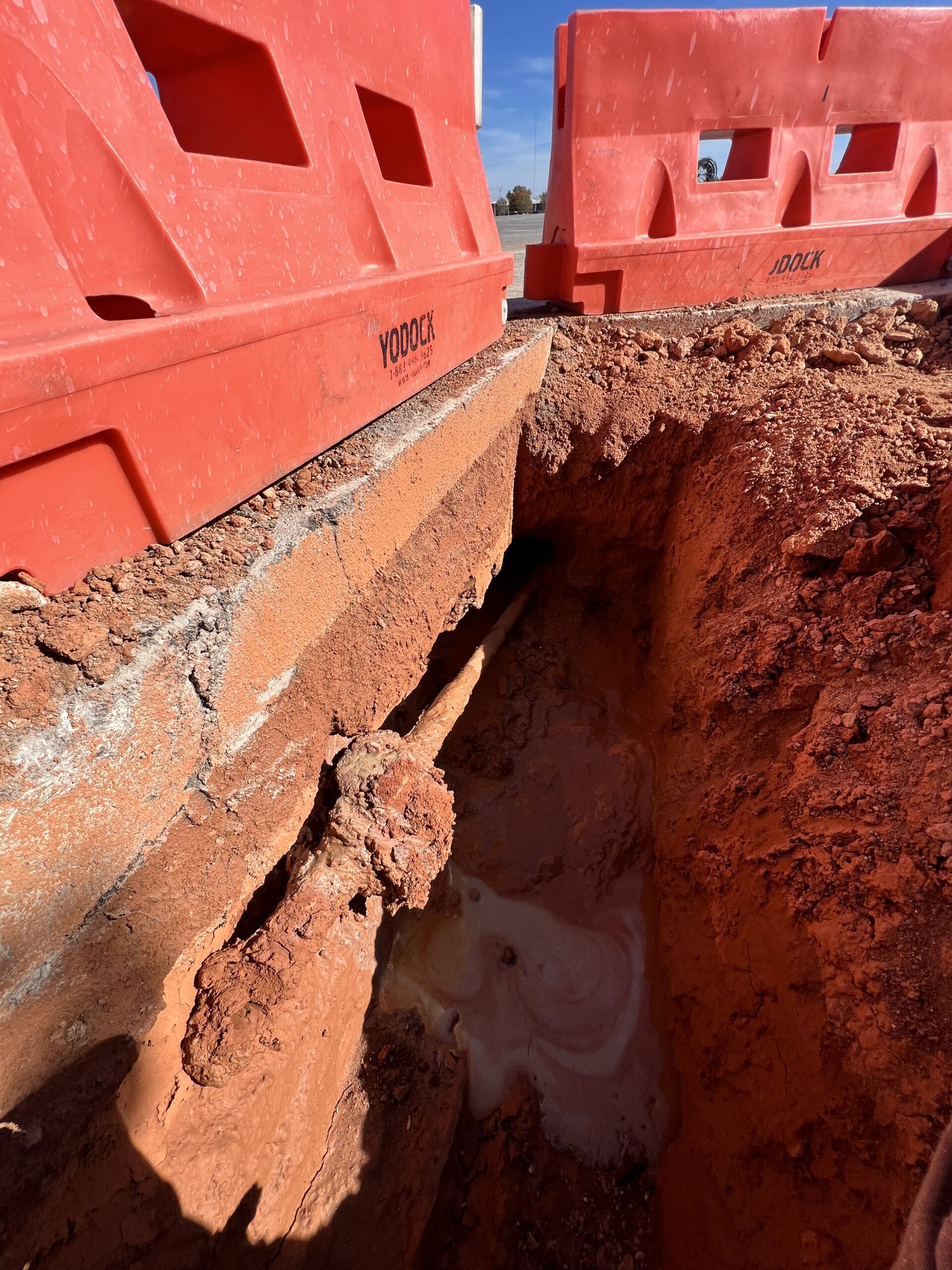Utility boring work near commercial and residential areas in Oklahoma City